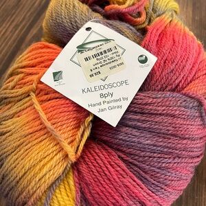 RARE! JJs specialty yarn kaleidoscope 8 ply hand painted by jan gilray Wool Yarn